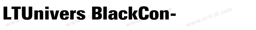 LTUnivers BlackCon字体转换